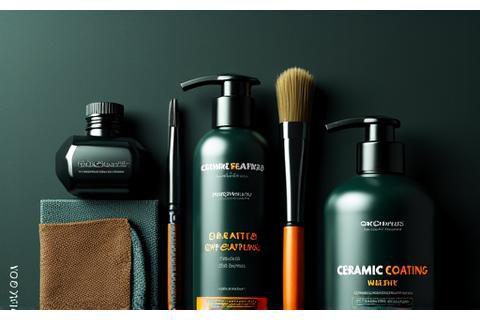 Assortment of high-end detailing products and microfiber cloths
